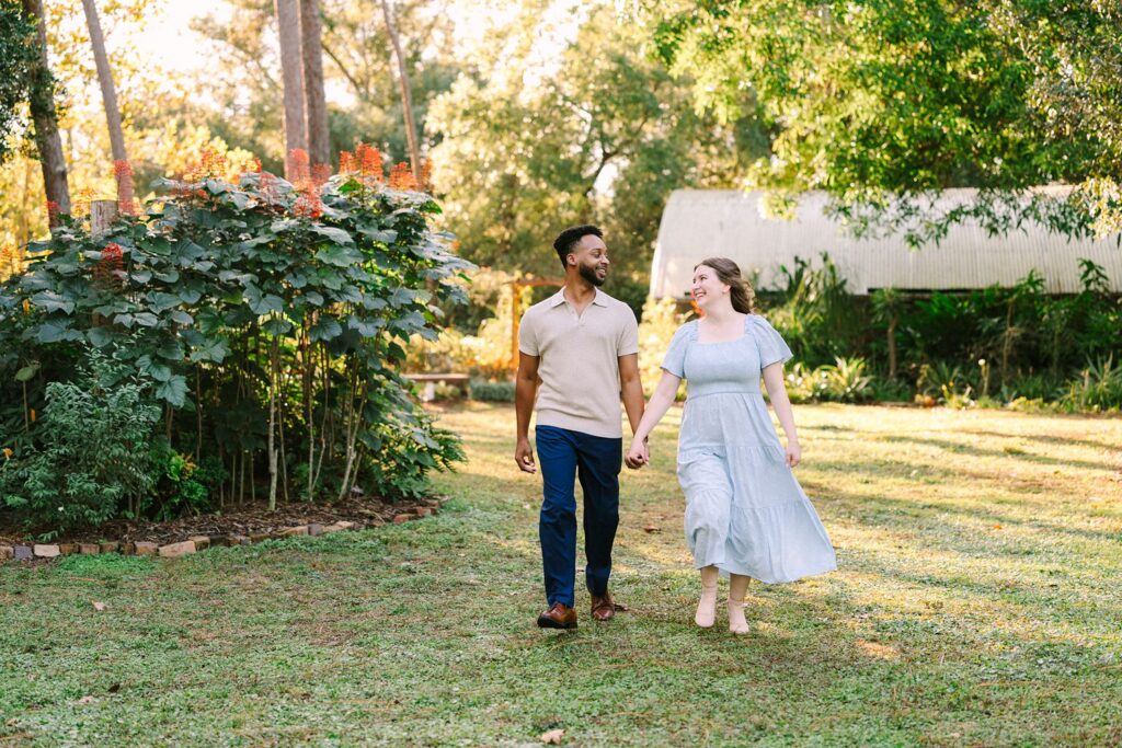 Mead Botanical Garden Engagement Photographer