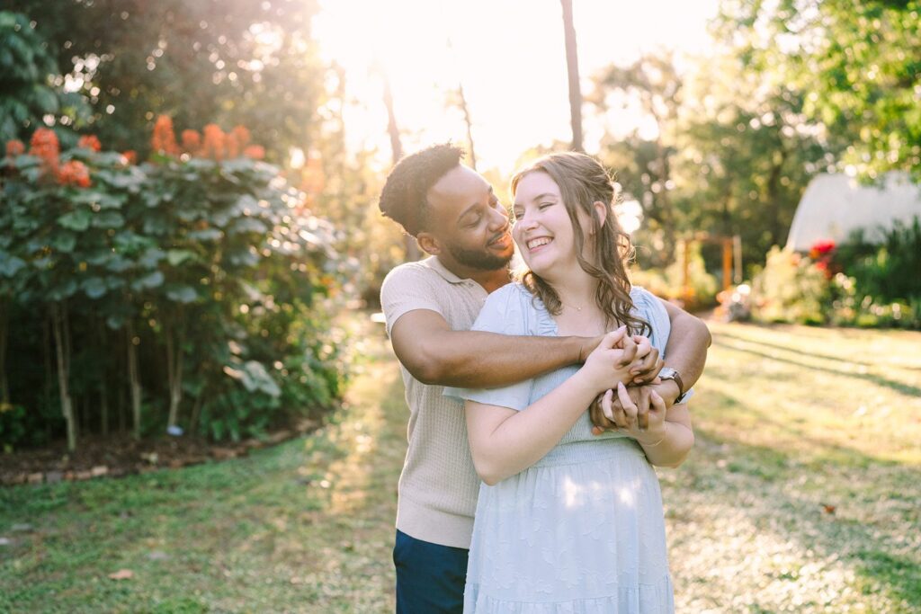 Mead Botanical Garden Engagement Photographer